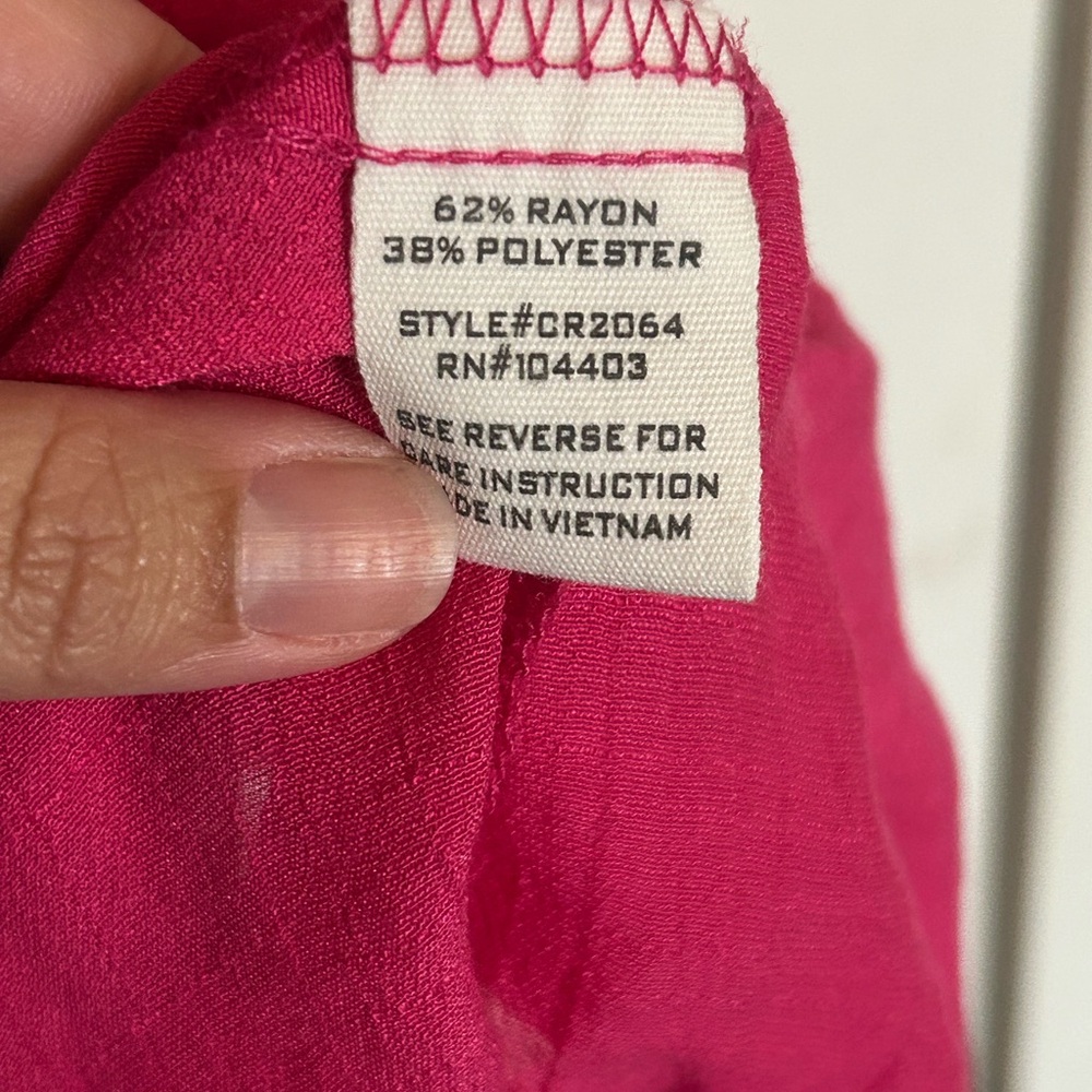 MINE
Hot Pink Embroidered Flutter Sleeve Blouse - Picture 5 of 6
